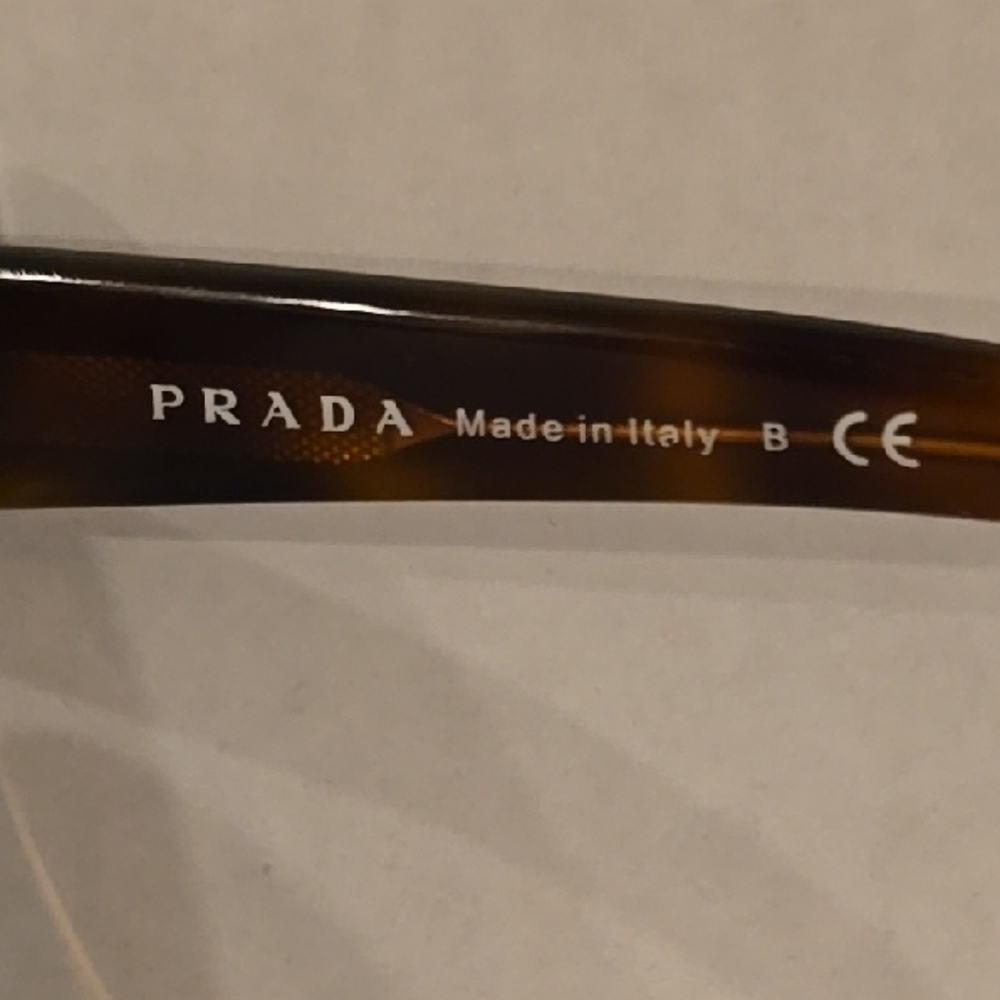 Prada Brown Cat-Eye Sunglasses - Model number (SPR 08R). Prescription Lens - Picture 3 of 6